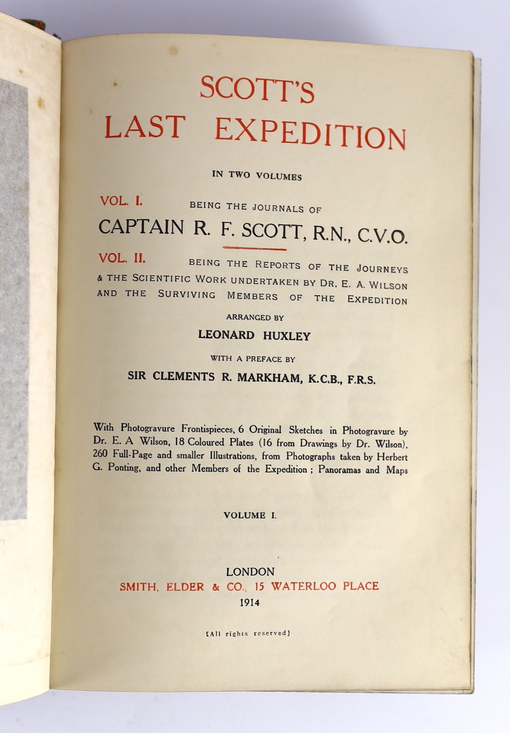 Scott, Robert Falcon (1868-1912) - Scott’s Last Expedition, 2 vols